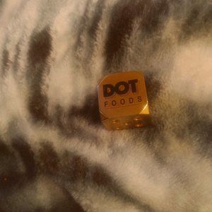 Dot Foods Vintage Solid Brass Die